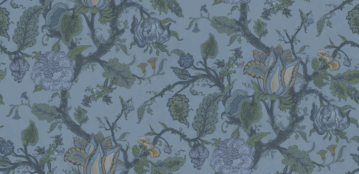 R13213 Growing Wilderness Midnight Bouquet Mural by Rebel Walls