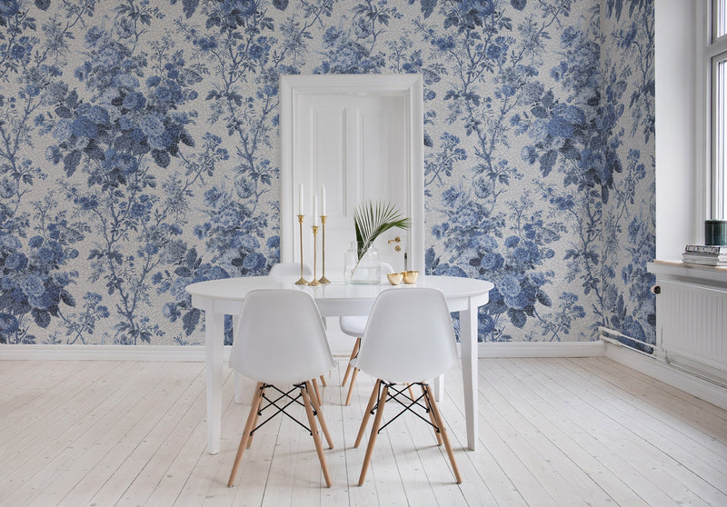 R13255 Porcelain Blue Home Mural by Rebel Walls