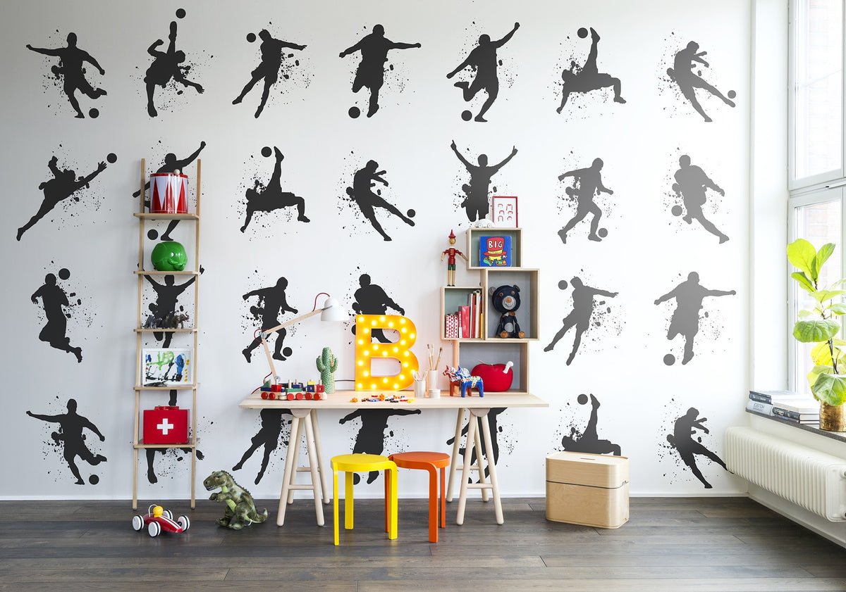 R13261 Footboll Mural by Rebel Walls