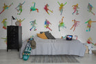 R13262 Footboll Color Mural by Rebel Walls