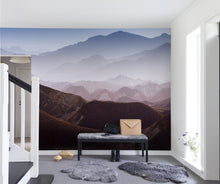 R13281 Gradient Mountains Spectrum Mural by Rebel Walls