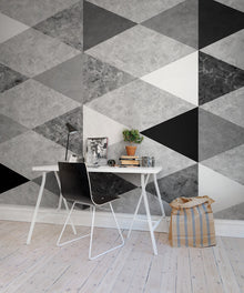 R13351 Geometric Marble Spectrum Mural by Rebel Walls