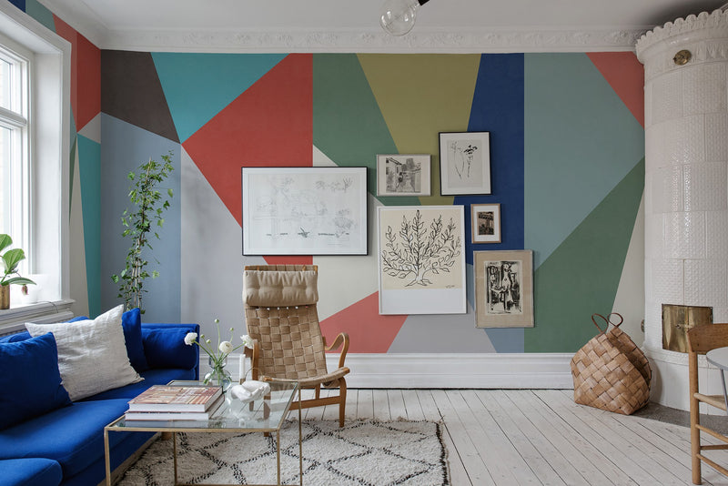 R13421 Big Diamond Spectrum Mural by Rebel Walls