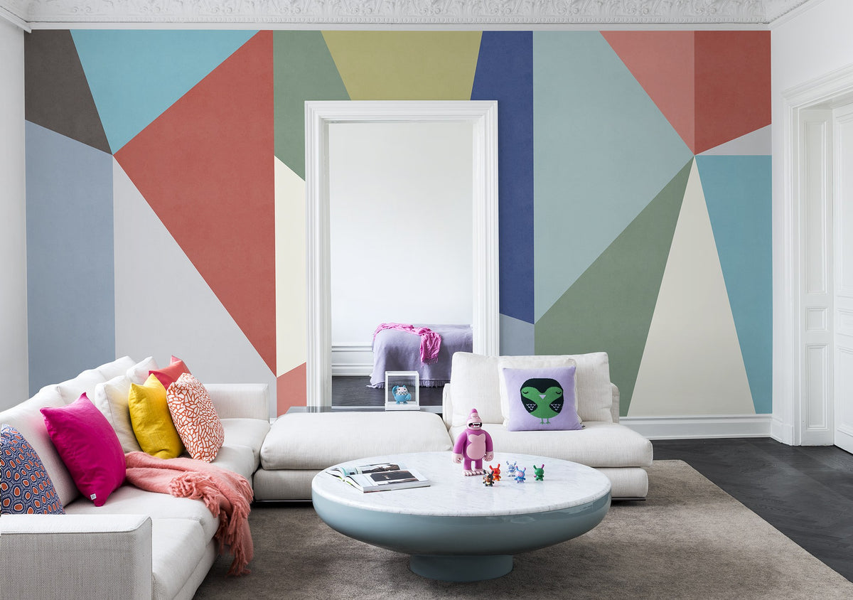 R13421 Big Diamond Spectrum Mural by Rebel Walls