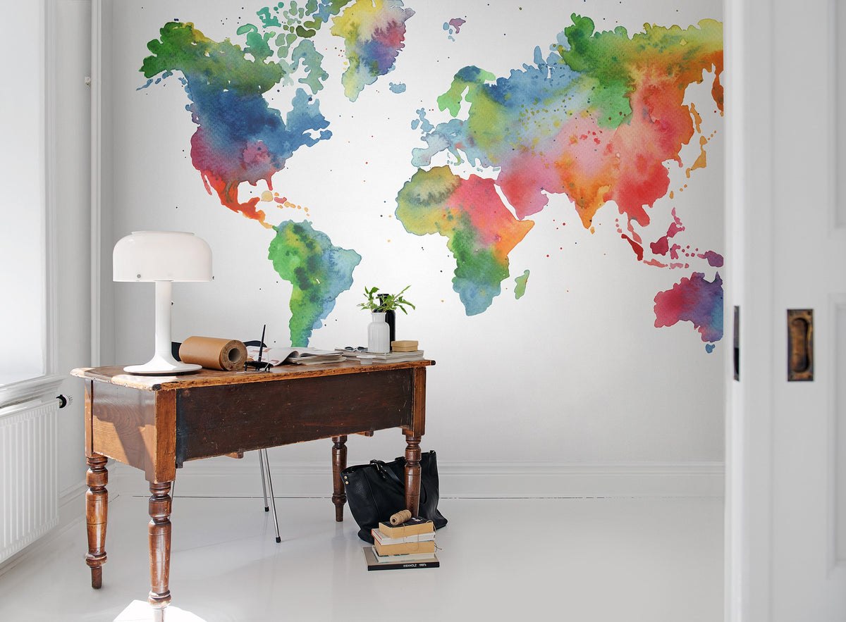 R13431 Rainbow World Spectrum Mural by Rebel Walls