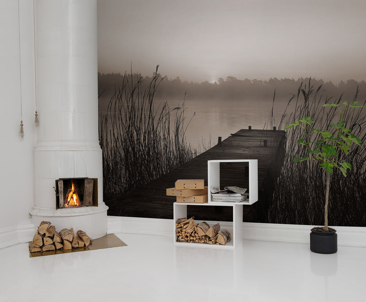 R13581 Misty Lake Mural by Rebel Walls