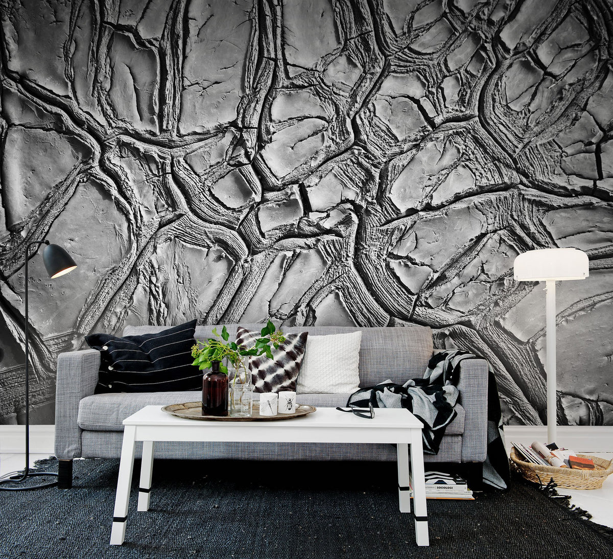 R13651 Dried Clay Mural by Rebel Walls