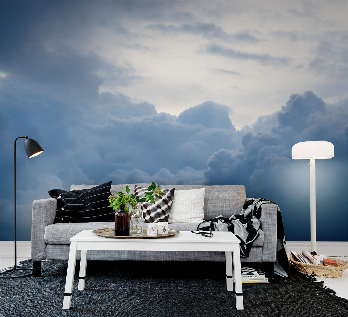 R13681 Above The Clouds Mural by Rebel Walls
