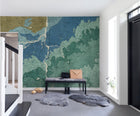 R13751 Oxford Clay Maps Mural by Rebel Walls