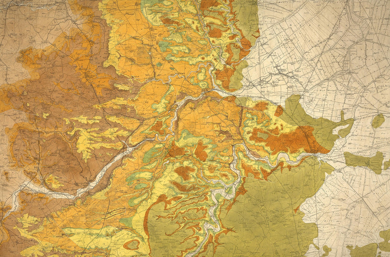 R13761 Trails and Tracks Maps Mural by Rebel Walls