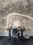 R13781 Urban And Rural Maps Mural by Rebel Walls