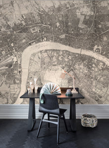 R13781 Urban And Rural Maps Mural by Rebel Walls