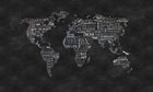 R13851 Wanderlust Maps Mural by Rebel Walls