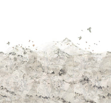 R13871 Paper Mountains Maps Mural by Rebel Walls