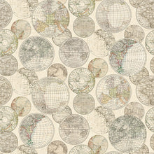 R13881 Globes Gathering Maps Mural by Rebel Walls