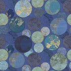 R13883 Globes Gathering Blue Palette Mural by Rebel Walls