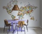R13891 Triangle Land Maps Mural by Rebel Walls