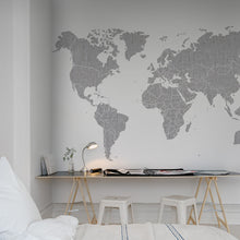 R13921 Your Own World Concrete Maps Mural by Rebel Walls