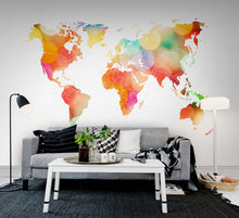 R13922 Your Own World Confetti Maps Mural by Rebel Walls