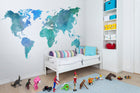 R13923 Your Own World Color Clouds Maps Mural by Rebel Walls