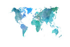R13923 Your Own World Color Clouds Maps Mural by Rebel Walls