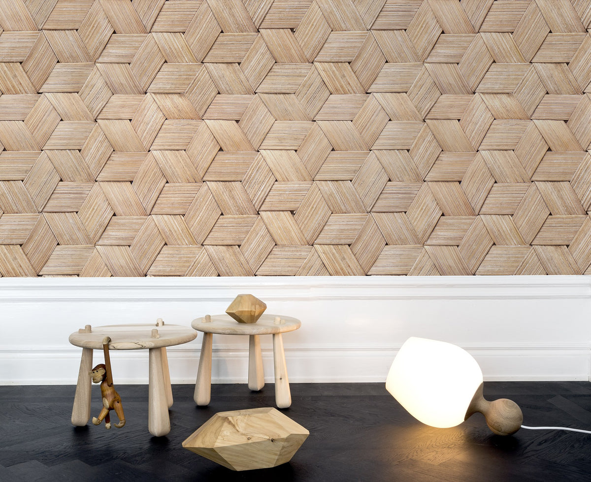 R13931 Birch Bark Braids Passion Mural by Rebel Walls