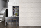 R13932 Birch Bark Braids White Passion Mural by Rebel Walls