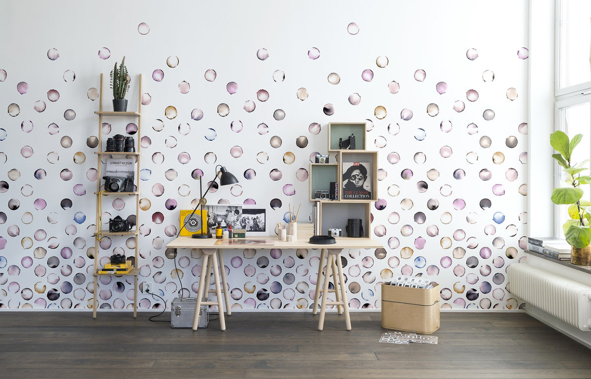 R13952 Lenses Peach Passion Mural by Rebel Walls