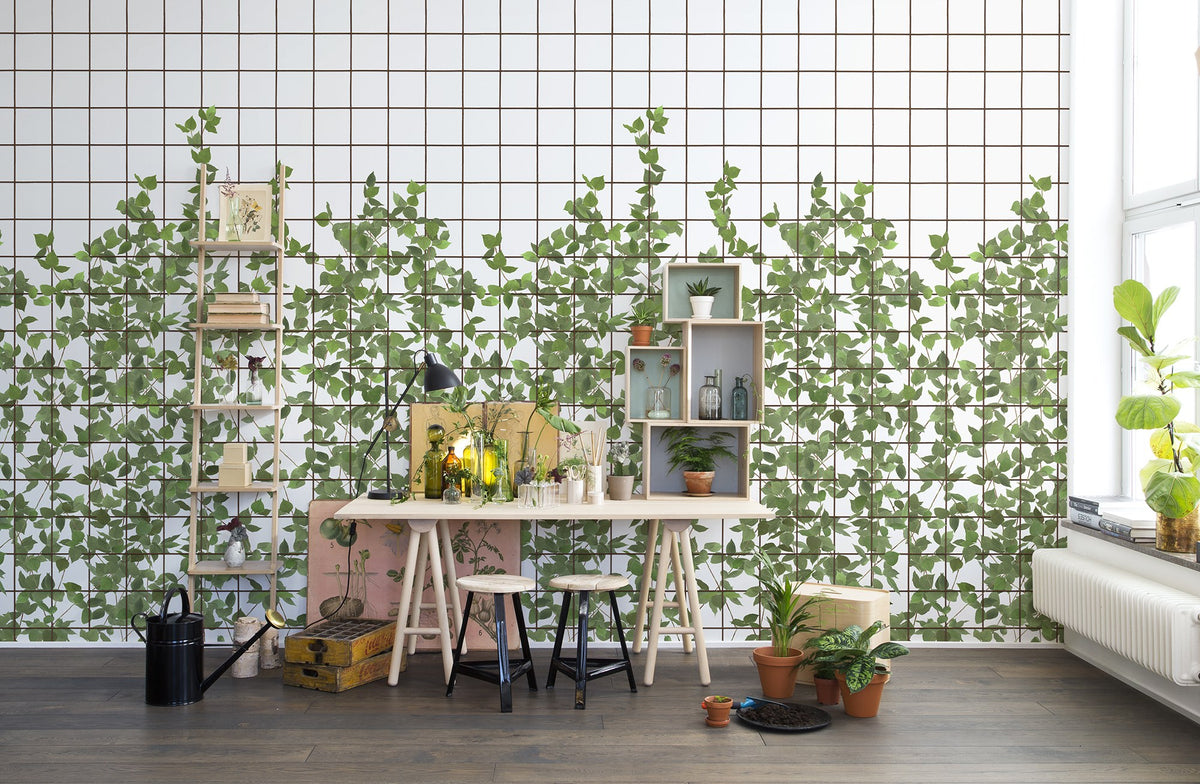 R13993 Climbing Clorofyl Passion Mural by Rebel Walls