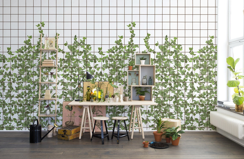 R13993 Climbing Clorofyl Passion Mural by Rebel Walls