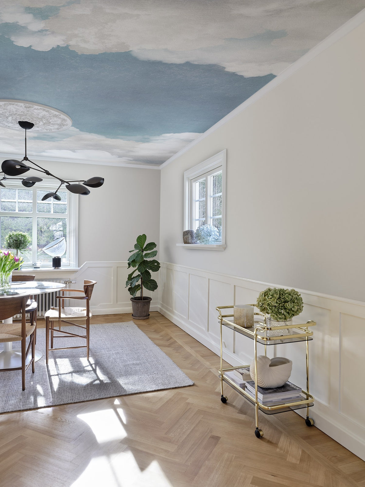 R14012 Cuddle Clouds Ceiling Passion Mural by Rebel Walls