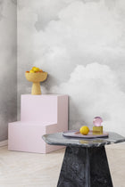 R14013 Cuddle Clouds Graphite Dreamland Mural by Rebel Walls