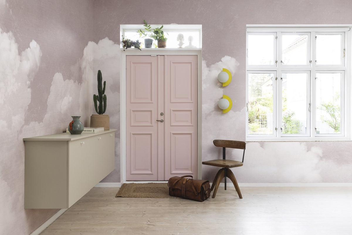 R14014 Cuddle Clouds Pink Dreamland Mural by Rebel Walls