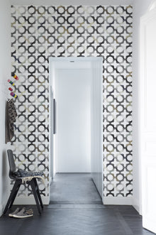 R14042 Patchwork Play Gray Passion Mural by Rebel Walls