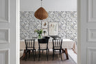 R14042 Patchwork Play Gray Passion Mural by Rebel Walls