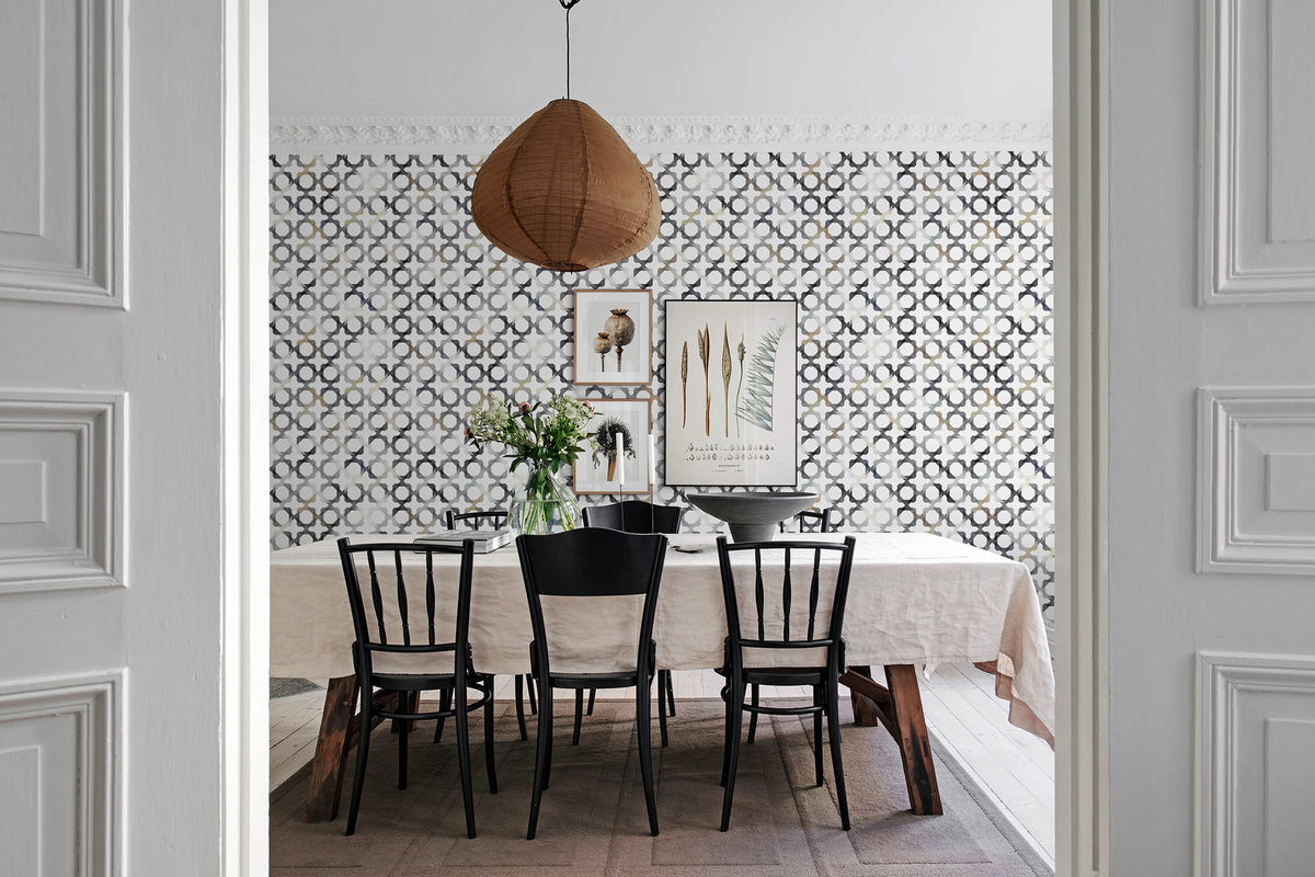R14042 Patchwork Play Gray Passion Mural by Rebel Walls