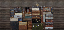 R14061 Stacked Suitcases Passion Mural by Rebel Walls