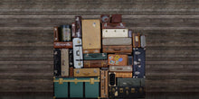 R14062 Stacked Suitcases Heap Passion Mural by Rebel Walls