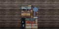 Stacked Suitcases Pile Passion Mural by Rebel Walls