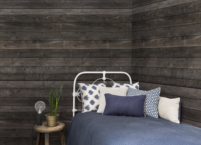 R14064 Stacked Suitcases Boards Passion Mural by Rebel Walls