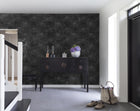 R14072 Elevation Lines Black Passion Mural by Rebel Walls