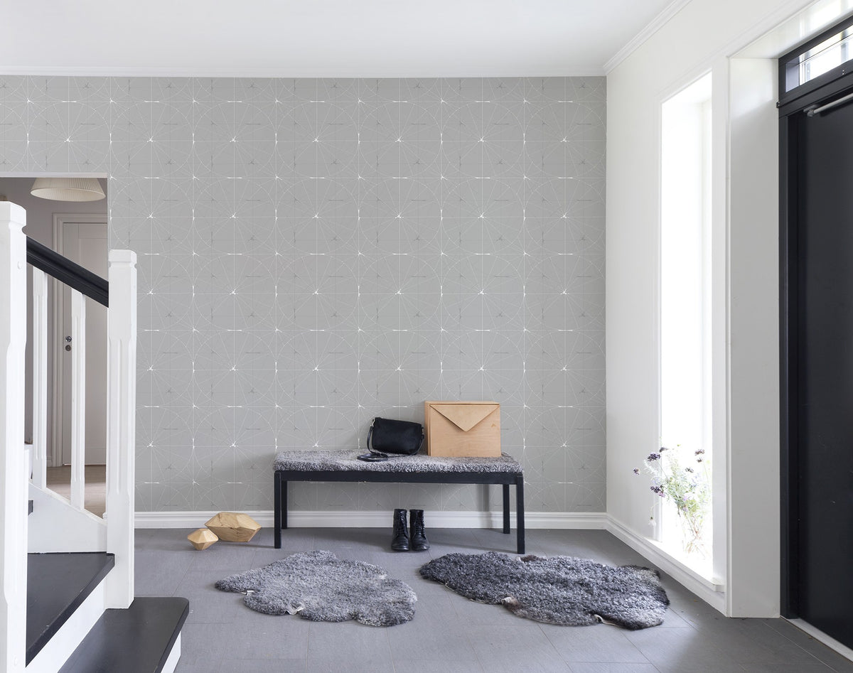 R14111 Perfect Fit Soft Grey Passion Mural by Rebel Walls