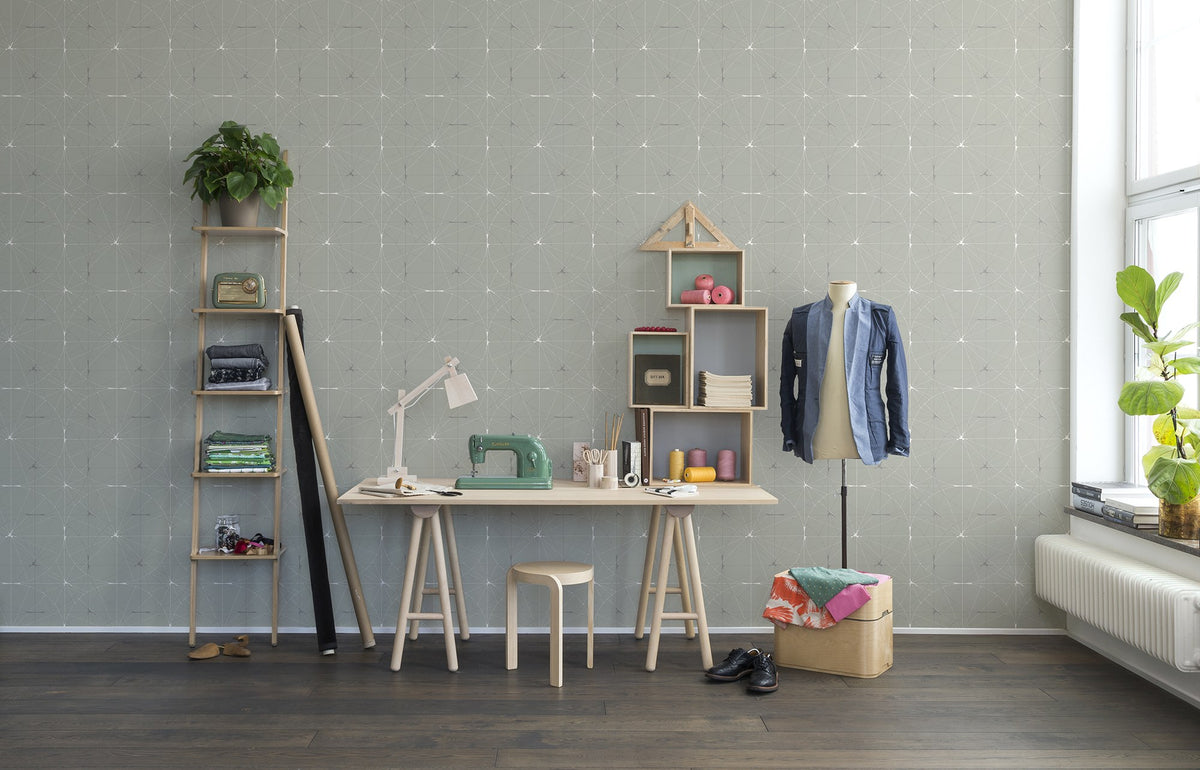 R14112 Perfect Fit Mint Green Passion Mural by Rebel Walls