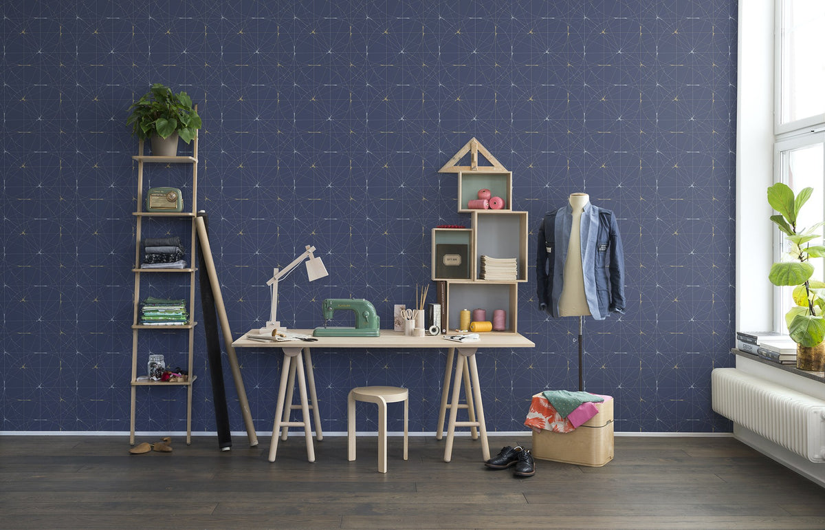 R14114 Perfect Fit Royal Blue Passion Mural by Rebel Walls