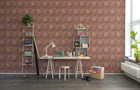 R14121 Leather Rhombs Passion Mural by Rebel Walls
