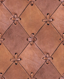 R14121 Leather Rhombs Passion Mural by Rebel Walls