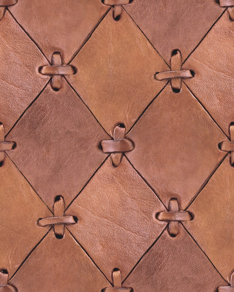 R14121 Leather Rhombs Passion Mural by Rebel Walls