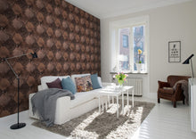 R14122 Leather Rhombs Vintage Passion Mural by Rebel Walls