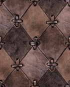R14122 Leather Rhombs Vintage Passion Mural by Rebel Walls