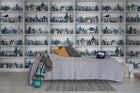 R14183 Cabinet of Curios Sapphire Play Mural by Rebel Walls